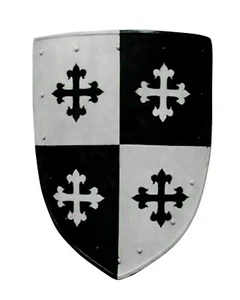 Medieval Knight Shield Metal Handcrafted Medieval Armour Battle Shield - Picture 1 of 5