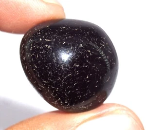 Pietra preziosa lucida Madagascar Naturale Certificata 52 Ct 52 Ct cristallo nero caduto - Foto 1 di 4