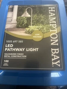 NIB Hampton Bay LED Low-Voltage Galvanized Farmhouse Pathway Light 1005 697 585 - Picture 1 of 3