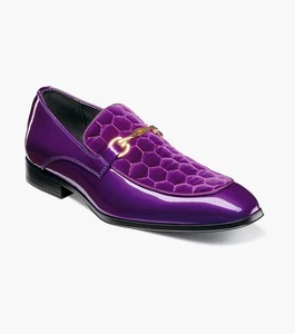 Stacy Adams Sprague Herren Lila Mokassinnaht Slipper Halbschuh 25732-542 - Bild 1 von 4