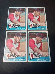 1965 TOPPS LUIS TIANT LOT (4) EX - Picture 1 of 9