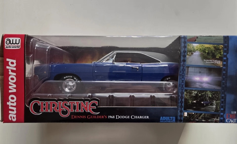1/18 AUTO WORLD DENNIS GUILDER´S 1968 DODEGE CHARGER  (CHRISTINE MOVIE) - Immagine 1 di 4