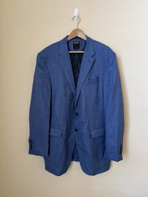 Chaqueta Blazer Zegna Trofeo Su Misura Lana Azul 60 Foto 1 de 4
