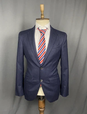 Blazer de lana azul para hombre Hackett Mayfair chaqueta abrigo deportivo talla 36R/46R Foto 1 de 4