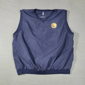 Chaleco de golf vintage para hombre talla XL azul marino Mario Lemieux celebridad invitación - Imagen 1 de 11