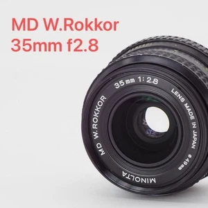 MINOLTA MD W.ROKKOR 35mm f2.8 Wide Angle MF Lens Camera Tested Working Used JP - Picture 1 of 5