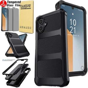 For Samsung Galaxy A06 5G Dual Layer Rugged Case Cover / Privacy Tempered Glass - Bild 1 von 15