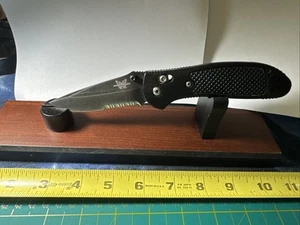 BENCHMADE GRIPTILIAN PARDUE 551 440C BLACK COMBO EDGE FOLDING POCKET KNIFE - Picture 1 of 22