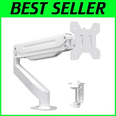 Versatile Desktop Monitor Mount for 17-32" Displays - Easy Install White Design - Image 1 of 4