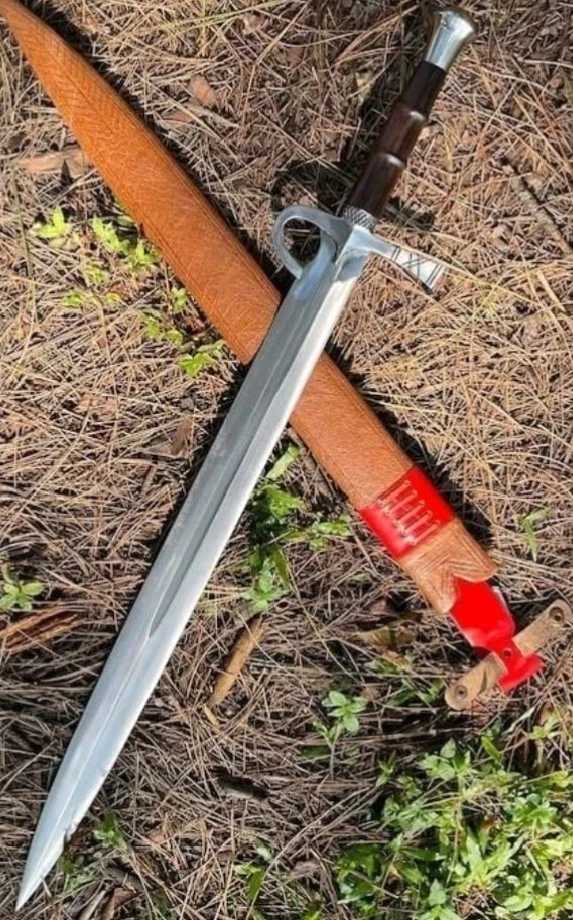 Espada vikinga de acero al carbono forjada a mano espada medieval afilada lista para la batalla + funda Foto 1 de 4