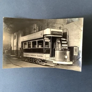 Straßenbahnwagen 48 Southampton Corporation Tramways Shirley Depot RP dünne Karte AZ388 - Bild 1 von 2