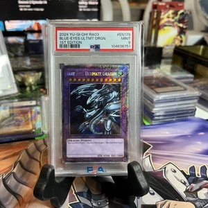 Blue-Eyes Ultimate Dragon 1st Edition Platinum Secret Rare RA03-EN178 PSA 9 🔥 - Picture 1 of 2