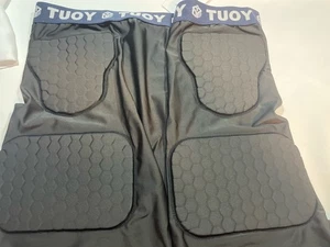 TUOY 2XL gepolsterte Kompressionsshorts / Fußballgürtel Hüft- & Oberschenkelschutz Herren - Bild 1 von 4