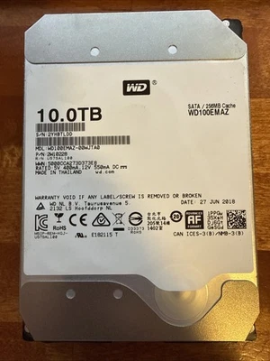 Western Digital WD100EMAZ 10TB 5400 RPM Hard Drive - Image 1 of 4