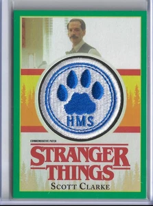 Stranger Things Season 1 Patch Card P-SC Scott Clarke Green 37/50 SFC - Picture 1 of 2