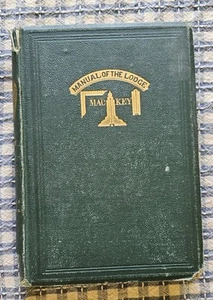 Vintage Manual Of The Lodge Monitorial Instructions 1871 Mackey Rare Mason Book - Picture 1 of 14