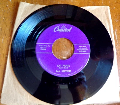 Ray Stevens Cat Pants / Love Goes On Forever 1958 Rockabilly 45 - Image 1 of 2