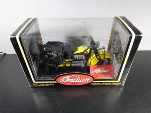 TOOTSIE TOYS 1942 INDIAN MOTORCYCLE 442 DIE CAST UNOPENED 1/10 SCALE SADDLE BAGS - Picture 1 of 10