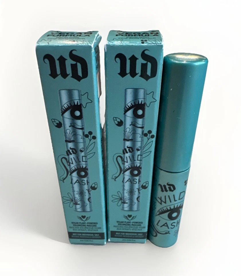 2x Urban Decay Wild Lash Vegan Plant Powered Volumizing Mascara Black NIB Travel - Image 1 of 1