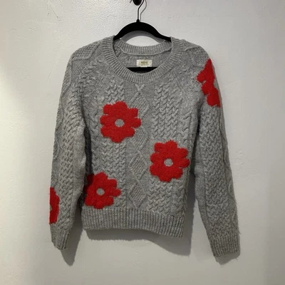 maeve anthropologie • Camiseta Maeve malha de cabo floral • M - Imagem 1 de 4