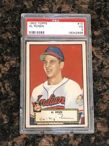 1952 Topps Al Rosen #10 Baseball Card PSA 3 - Picture 1 of 2
