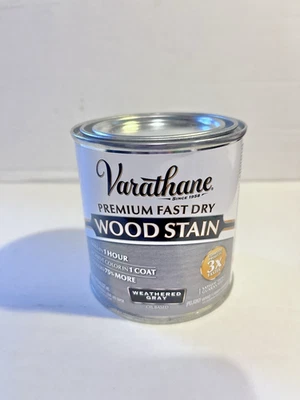 Varathane Weathered Gray, Premium Wood Stain 1/2 pt. - Image 1 of 3