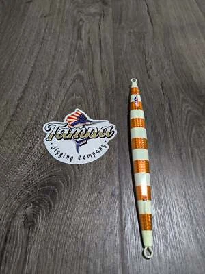 JIGRUNNER TJC110-The Bandit Slow Pitch Jig: Orange Flash With Glow