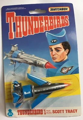 Matchbox Thunderbirds Piloto Scott Tracy Cohete Barco Diecast Coleccionable SELLADO Foto 1 de 3
