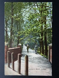 Bedfordshire LUTON Lover's Walk c1906 Postkarte von Hartmann - Bild 1 von 2