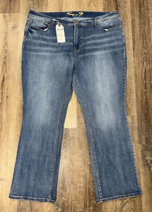 NEW Seven 7 Pants Jeans Womens Size 26 Blue Boot Cut Stretch Limited Edition - Picture 1 of 9