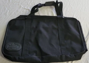 Harley Davidson Black Canvas Duffel Bag Motorcycle Travel Zippered Travel Bag - Picture 1 of 5