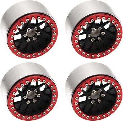 Metal 2.2" CNC Beadlock Wheel Rims for 1/10 RC Crawler SCX10 RR10 TRX4 Wraith - Image 1 of 4