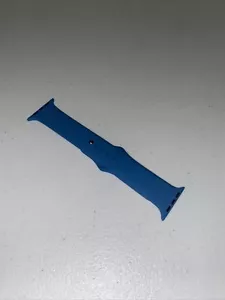 Sport Band 42/44mm Blue Soft Silicone Strap For Apple Watch - Picture 1 of 5
