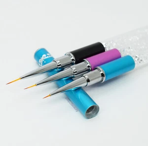 Juego de pinceles de arte en uñas de detalle 5,5 mm + 9 mm + 11 mm - Imagen 1 de 8