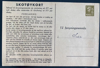 Norway 1945 Papelería Paquete Recibo Tarjeta Cubierta To Lier Foto 1 de 2
