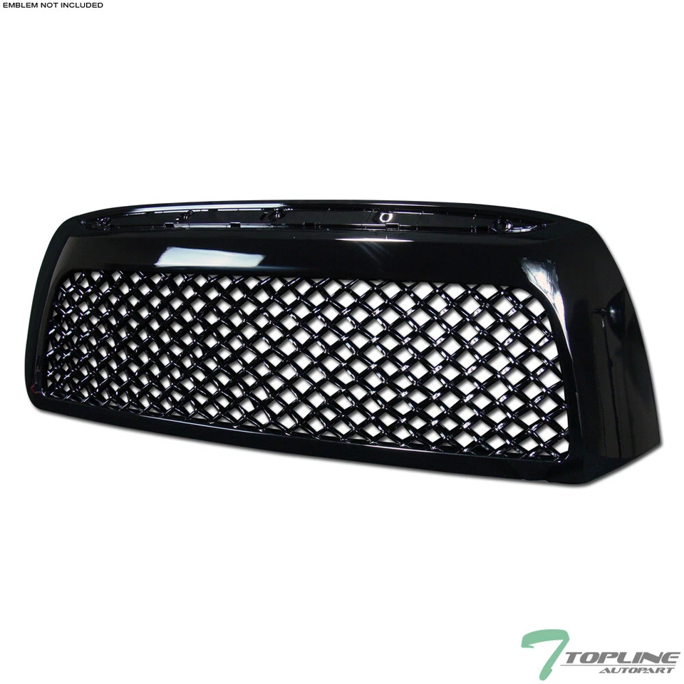 Topline For 2007-2009 Toyota Tundra Mesh Front Hood Bumper Grill Grille - Black Foto 1 de 4