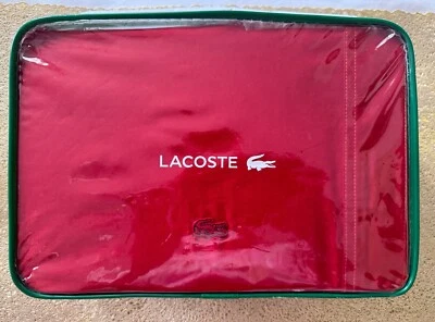 Nuevo Juego de Sábanas LACOSTE SIGNATURE 100% Algodón Sarga Cepillada Chili Pimienta Doble Foto 1 de 4