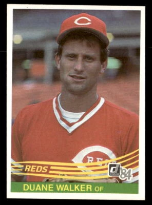 Duane Walker 1984 Donruss  Card #325 Cincinnati Reds - Image 1 of 2