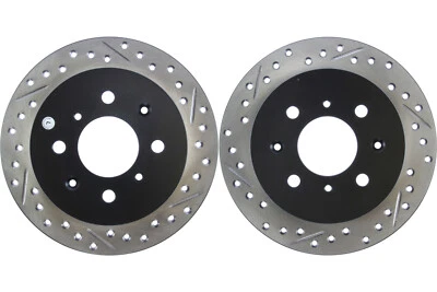 Par de rotores de freno de disco Stoptech trasero para Acura Integra 1990-2001 (42493) Foto 1 de 4