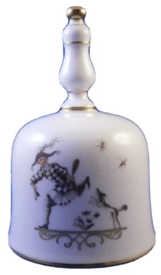 Superb Ltd. ed. Meissen Porcelain Chinoiserie Scene Bell Porzellan Glocke German - Image 1 of 4