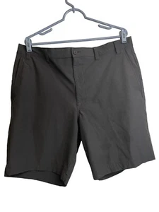PGA Tour Golf Shorts Mens 40 Black Flat Front Regular Fit Zip Fly Slash Pockets - Picture 1 of 4