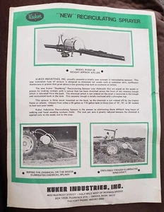 Kuker Industries Inc Recirculating Sprayer Manual - Picture 1 of 1