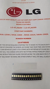  6916L-1259A 6916L-1260A 6916L-1261A 6916L-1262A LG 47LA620V 25 LED REPARATURSATZ - Bild 1 von 6