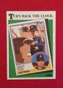 1988 Topps Nolan Ryan Turn Back The Clock 1983 #661 Houston Astros FREE SHIPPING - Picture 1 of 6