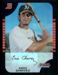 2005 Bowman Chrome Refractors #2 Eric Chavez - Picture 1 of 2
