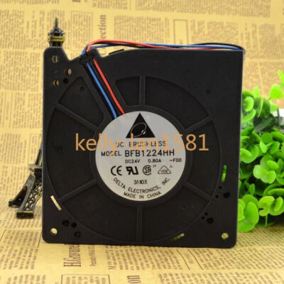 1pc Delta BFB1224HH 12CM 12032 24V0.80A 3-wire Double Ball Blower Cooling Fan - Image 1 of 2