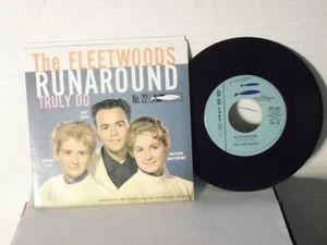 The Fleetwoods,Dolton 22,"Runaround",US,7" 45 with P/S,1960 doo wop,RARE,Mint - Picture 1 of 1