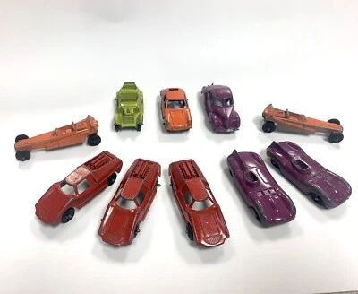 Vintage Lot of 10 Die Cast Iron Tootsie Toy Cars~RARE~FREE SHIPPING ~~ - Image 1 of 4