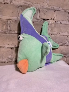 Funny Friends Green Purple Plush Angel Fish Soft Sculpture by Jennifer Mazur - Picture 1 of 5