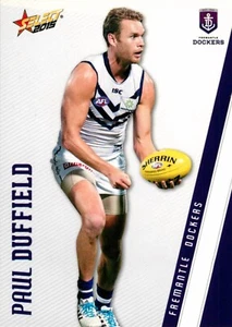 2015 FREMANTLE DOCKERS AFL Card PAUL DUFFIELD - Foto 1 di 3
